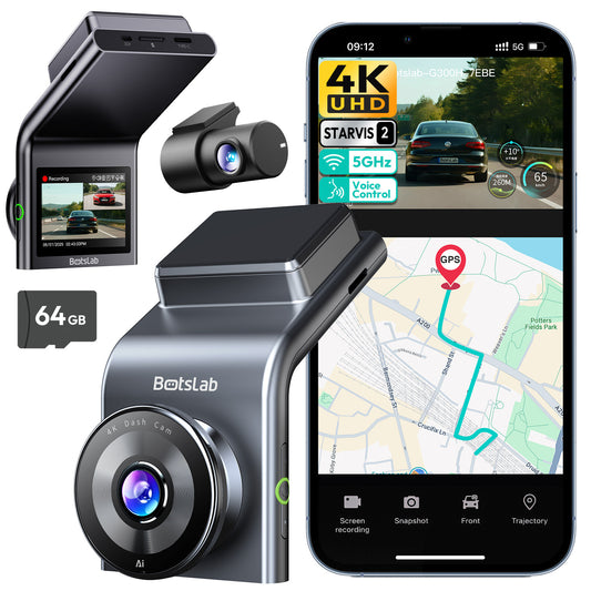 Botslab G300H Plus 4K Ön ve Arka Araç Kamerası