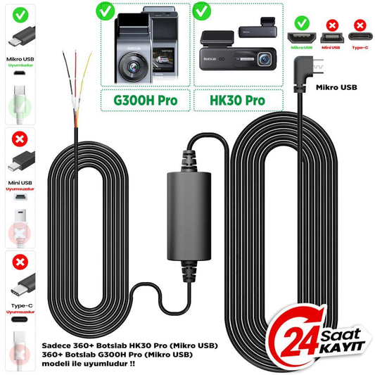 G300H Pro/HK30 Pro Akü Bağlantı Kablosu Type-C